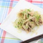豚肉ともやしのネギ塩炒めのレシピ/作り方